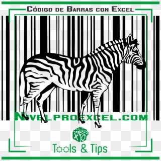 El Código De Barras En Excel Esta Basado En Un Conjunto - Barcode Animal, HD Png Download