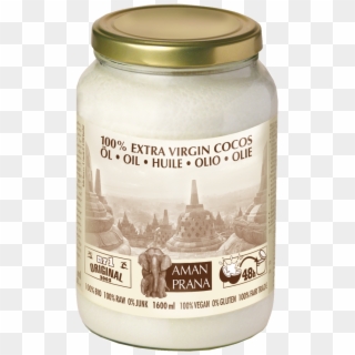 Download Amanprana Extra Virgin Organic Cocos Oil 1600ml - Amanprana Coconut Oil, HD Png Download