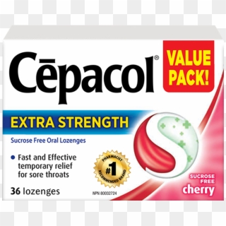 Cepacol Extra Strength Cherry, HD Png Download