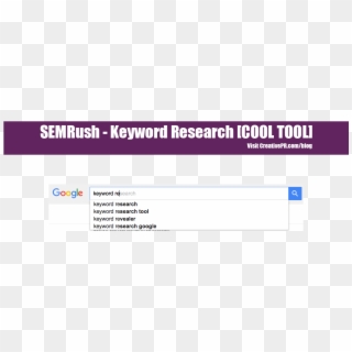 Semrush Keyword Research Tool - Investuok, HD Png Download