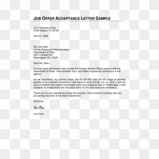 job reply letter