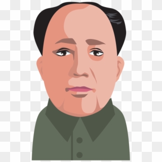 Mao Zedong Moustache Hand Cartoon Chin - Mao Zedong Face Png, Transparent Png