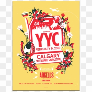 Calgary Scotiabank Saddledome Poster February 9, 2019 - Illustration, HD Png Download