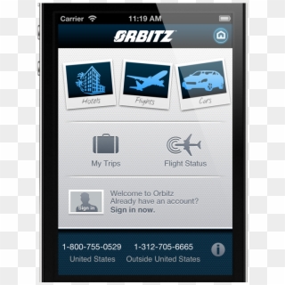 Com Iphone App - Orbitz, HD Png Download