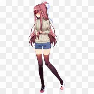Science Can Be Used For Good Too - Doki Doki Literature Club Sprites Monika, HD Png Download