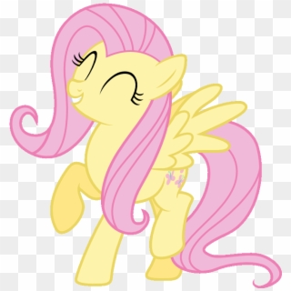 706685 Safe Solo Fluttershy Smiling Cute Animated Simple - My Little Pony Fluttershy Dance, HD Png Download