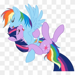 Saucy Twidash - My Little Pony Rainbow Dash X Twilight, HD Png Download