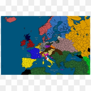 Northern Moravia Has Been Handed To Gabriel Bethlen - Map Of Europe 1848, HD Png Download