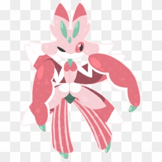 Pink Pokemon With Green Horns, HD Png Download
