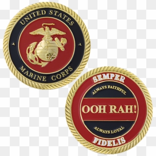 Ooh-rah Challenge Coin - United States Marine Corps, HD Png Download