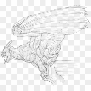 Gargoyle - Sketch, HD Png Download