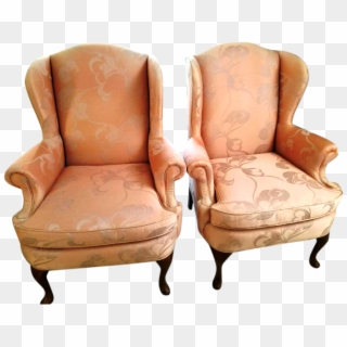 Wing Back Chairs Ashley Furniture - Club Chair, HD Png Download