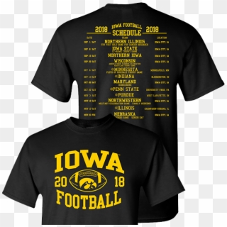 Iowa Hawkeyes Football T Shirt, HD Png Download