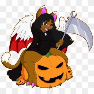 Shalone The Pumpkin Reaper - Cartoon, HD Png Download