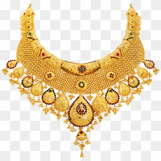 Download Gold Necklace Png Transparent - Kolkata Gold Necklace Design, Png Download