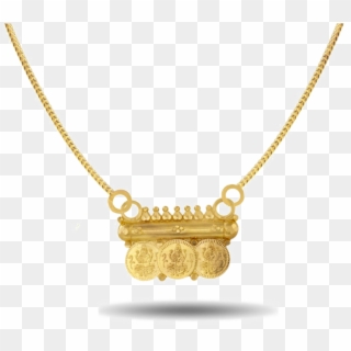 Download Gold Necklace Png Pic For Designing Project - South Indian Mangalsutra Pendant Design, Transparent Png