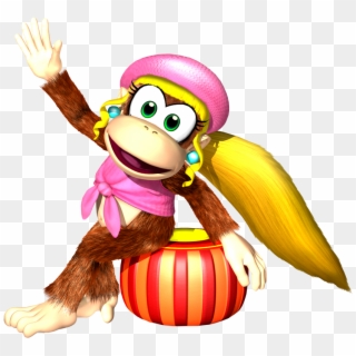Donkey Kong Country Main Characters - Donkey Kong Country Dixie, HD Png Download