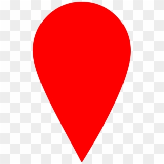 Red Map Locator Marker Clipart Icon Png - Love Heart, Transparent Png