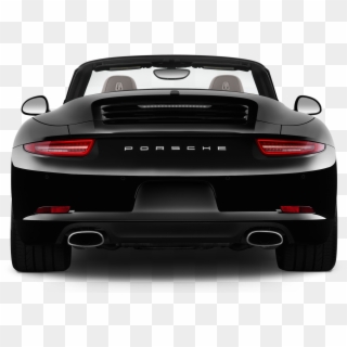66 - - Back Of A Black Porsche, HD Png Download
