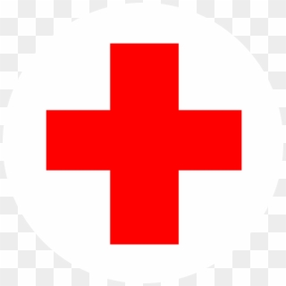 Svg Transparent Circle Clip Art At Clker Com Vector - Red Cross Logo No Background, HD Png Download
