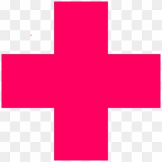 Pink Red Cross Clip Art - Cross, HD Png Download