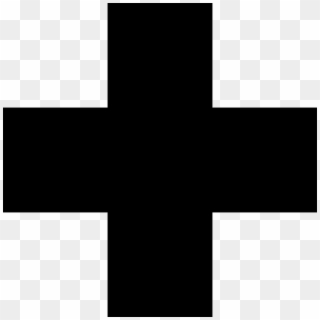 Red Cross Clipart Black And White - Black Cross, HD Png Download