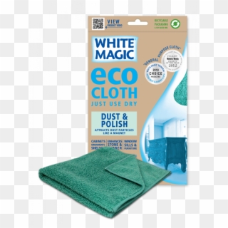 White Magic Microfibre Dust & Polish Eco-cloth - Health Care, HD Png Download
