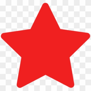 Red Star Clip Art - Rating Empty Star Png, Transparent Png