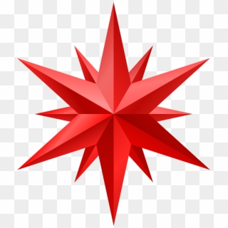 Red Star Png Clip Art, Transparent Png