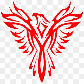 Image Library Download Phoenix Line Art Big Image Png - Red And White Eagle, Transparent Png