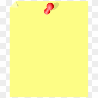 Paper Post-it Note Description Yellow Drawing Pin - Post, HD Png Download