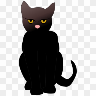 Cat Black - Transparent Background Cat Clipart Png, Png Download
