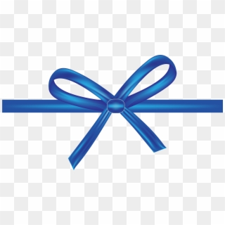Shoelace Knot Blue Ribbon Bow Tie, HD Png Download