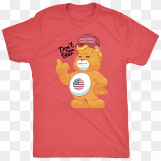 Don't Care Bear W/ Make America Great Again Hat Adult - Shirt, HD Png Download