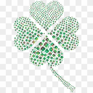 Four-leaf Clover Shamrock Fractal Computer Icons - Clovers With A White Background, HD Png Download