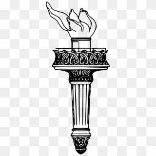 Open - Statue Of Liberty Torch Clip Art, HD Png Download