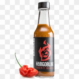 “smoky Ghost” Hot Sauce Habgoblin Hotsauce - Glass Bottle, HD Png Download
