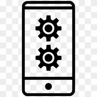 Cell Phone Options Gear Call Comments - Circle, HD Png Download