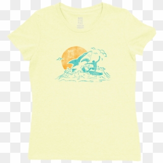 Women's Great White Shark T-shirt - Manatee, HD Png Download