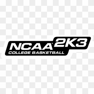 Ncaa 2k3 College Basketball Logo Black And White, HD Png Download