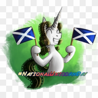 “ Apparently Today It's “national Unicorn Day” In Scotland - Illustration, HD Png Download