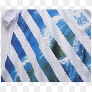 Off White Sky Blue Stripe Shirt, HD Png Download