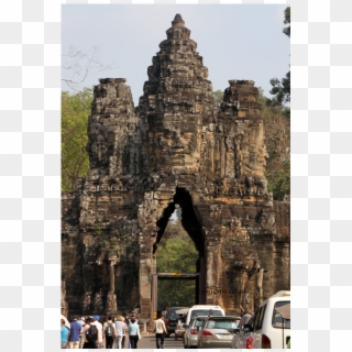 Cambodia / Siem Reap / Gates Of Angkor Thom Unesco - Angkor Thom, HD Png Download
