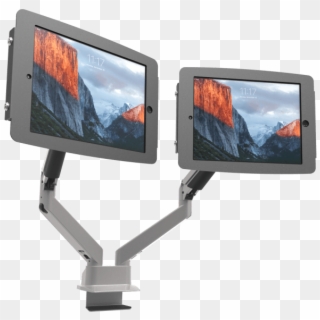 Compulocks Dual Screen Monitor Mount Unboxing & Demonstration - Flat Panel Display, HD Png Download
