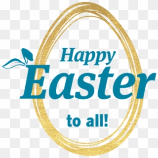 Happy Easter Logo Gold, HD Png Download