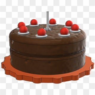 Portal 1 Cake 1/10 Scale - Chocolate Cake, HD Png Download