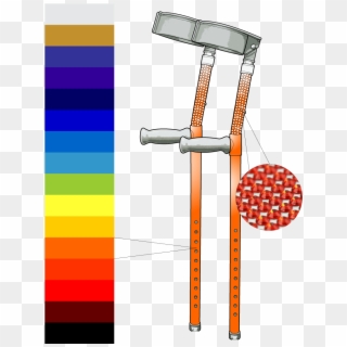 Design Your Coloured Crutches ⋆ Buy Custom Walking - Mobility Aid, HD Png Download