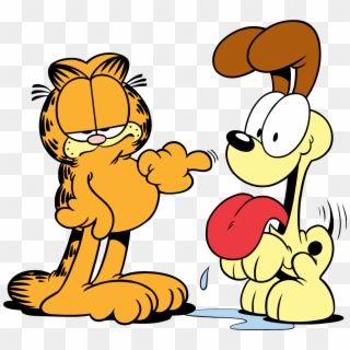 Odie Hugging Garfield Comic Games, Roommate, Garfield - Garfield And Odie Png, Transparent Png