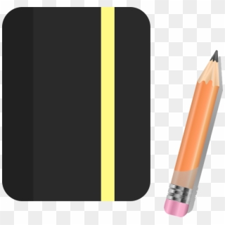Notebook Pencil Sketchbook Paper Office Notepad - Cuaderno Y Lapiz Png, Transparent Png