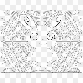 Adult Pokemon Coloring Page Spinda Png Ralts Pokemon - Printable Pokemon Colouring Pages, Transparent Png